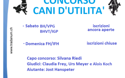 Concorso Cani d’utilità – 5-6 marzo 2022