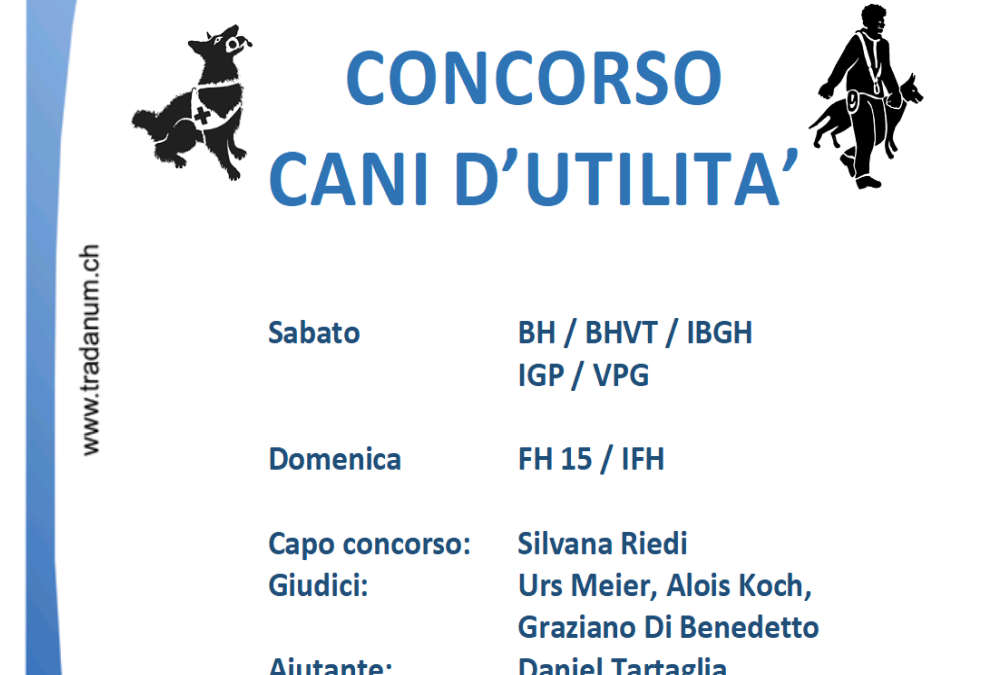 Concorso cani d’utilità (21-22.09.2024)